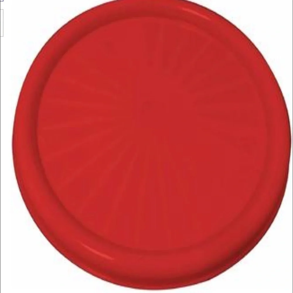 Fridgemate Pizza Reheating Microwave Trays 2 Piece Set Round Red New Merchandise